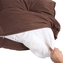 Living and Home Brown Washable Wedge Headboard Pillow with Side Pocket 50 x 180cm - Size: 50 x 180 x 20cm - Wilko - thumbnail 7