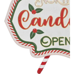 Candy Shop Hanging Wall Art Red and White - Candy Cane Lane - Wilko - thumbnail 4