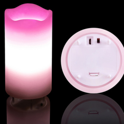 St Helens Pink Hearts LED Candle Projector - Size: 8 x 8 x 16cm - Wilko - thumbnail 5