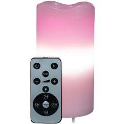 St Helens Pink Hearts LED Candle Projector - Size: 8 x 8 x 16cm - Wilko - thumbnail 3