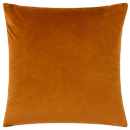 Paoletti Ledbury Ginger and Grey Velvet Jacquard Cushion - Size: 45 x 45 cm - Multi - Wilko - thumbnail 3