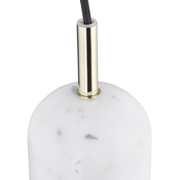 Happy Homewares White Marble Scandinavian Design Black Fabric Cable Pendant Lamp Fitting - Size: 119 x 10 x 10cm - Wilko - thumbnail 5