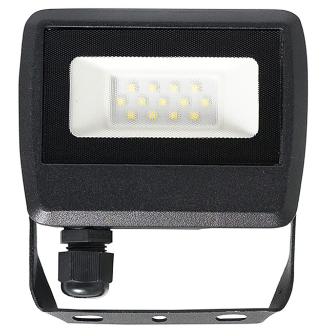ValueLights Slimline Black LED Garden Wall Floodlight - Size: 10.5 x 9 x 3cm - Wilko - image 1