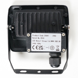 ValueLights Slimline Black LED Garden Wall Floodlight - Size: 10.5 x 9 x 3cm - Wilko - thumbnail 6