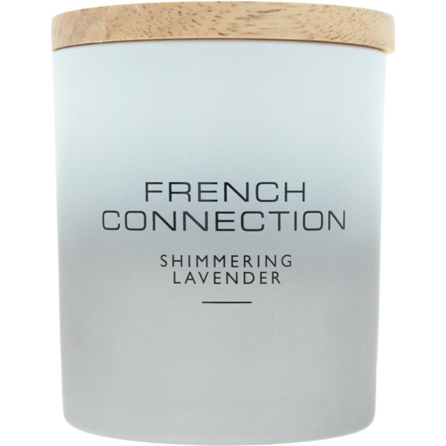 French Connection Metallic Collection Shimmering Lavender Scented Candle - Size: 10.4 x 7.7 x 7.2cm - n/a - Wilko - image 1