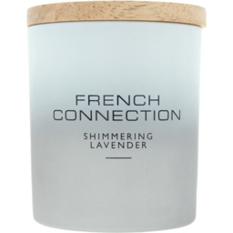 French Connection Metallic Collection Shimmering Lavender Scented Candle - Size: 10.4 x 7.7 x 7.2cm - n/a - Wilko