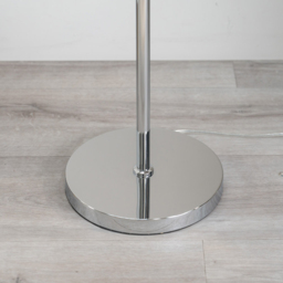 ValueLights Marissa Reni Black Velvet Shade and Chrome Ball LED Floor Lamp - Size: 145 x 45 x 45cm - Silver - Wilko - thumbnail 4