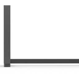 Loft24 Asia 2 Door 2 Shelf Anthracite Lowboard - Size: 50 x 180 x 40cm - Wilko - thumbnail 6