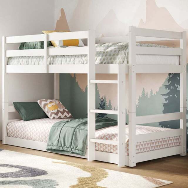 Flair Shasha White Low Shorty Wooden Bunk Bed - Wilko - image 1