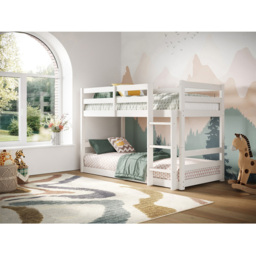 Flair Shasha White Low Shorty Wooden Bunk Bed - Wilko - thumbnail 6