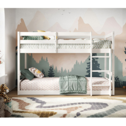 Flair Shasha White Low Shorty Wooden Bunk Bed - Wilko - thumbnail 4