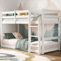 Flair Shasha White Low Shorty Wooden Bunk Bed - Wilko - thumbnail 1