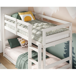 Flair Shasha White Low Shorty Wooden Bunk Bed - Wilko - thumbnail 3