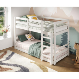 Flair Shasha White Low Shorty Wooden Bunk Bed - Wilko - thumbnail 5