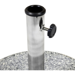 Charles Bentley Grey Round Granite Parasol Base 15kg - Size: Single - Black - Wilko - thumbnail 5