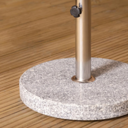 Charles Bentley Grey Round Granite Parasol Base 15kg - Size: Single - Black - Wilko - thumbnail 7