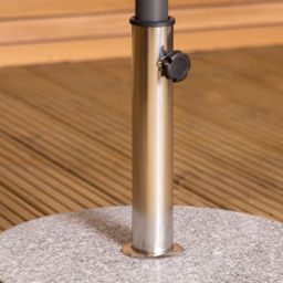 Charles Bentley Grey Round Granite Parasol Base 15kg - Size: Single - Black - Wilko - thumbnail 6