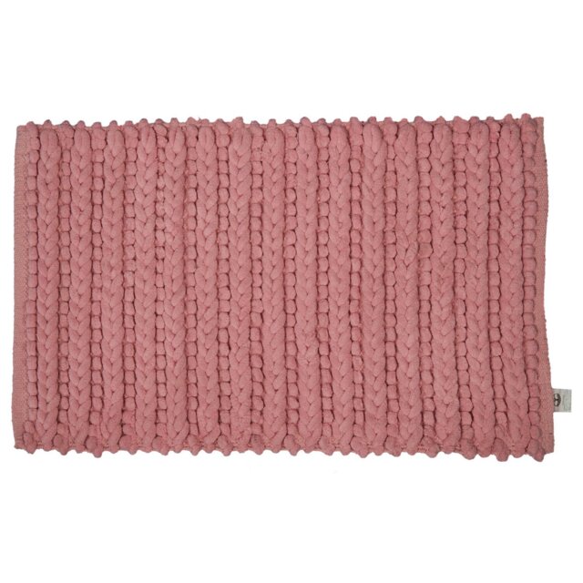 Knit Bath Mat - Pink - Wilko - image 1