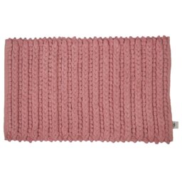 Knit Bath Mat - Pink - Wilko - thumbnail 1