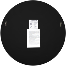 Bevelled Glass Mirror 70 x 70cm - Black - MirrorOutlet - Wilko - thumbnail 5