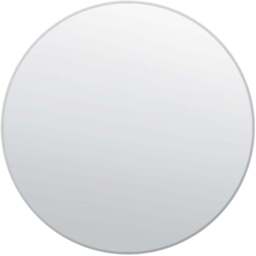 Bevelled Glass Mirror 70 x 70cm - Black - MirrorOutlet - Wilko