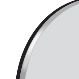 Bevelled Glass Mirror 70 x 70cm - Black - MirrorOutlet - Wilko - thumbnail 6