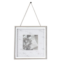 Crystal Effect Mounted Frame - Silver - Size: 4 x 4 Inch - The Port. Co Gallery - Wilko - thumbnail 3