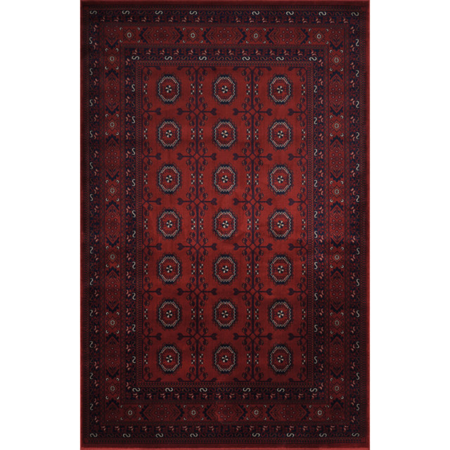 Desire Rugs Yasmin Red Traditional Bukhara Oriental Style Rug 80 x 150cm - Size: 150 x 80 x 1.1cm - Wilko - image 1