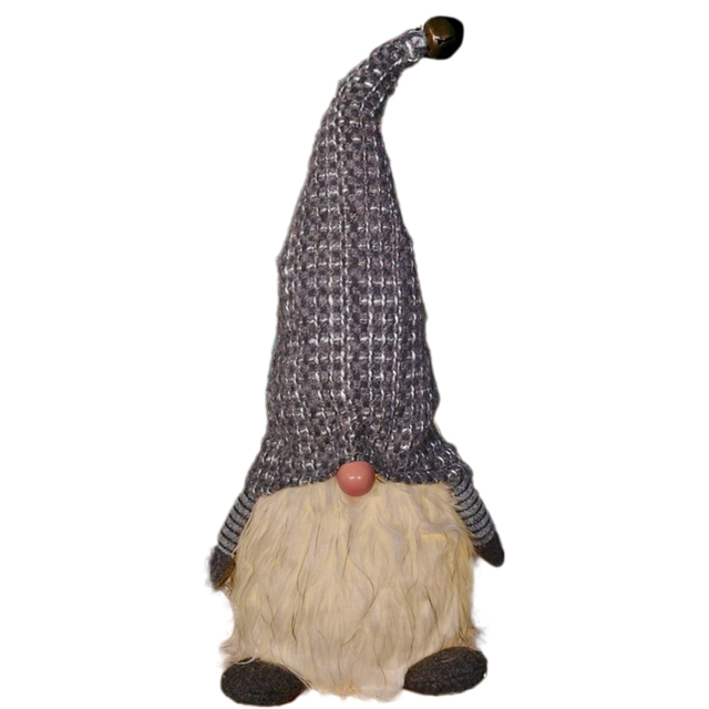 Samuel Alexander Dark Grey Sitting Gonk Christmas Decoration 50cm - Size: 50 x 22 x 17cm - Wilko - image 1