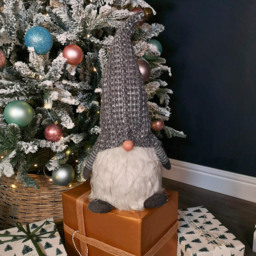 Samuel Alexander Dark Grey Sitting Gonk Christmas Decoration 50cm - Size: 50 x 22 x 17cm - Wilko - thumbnail 7