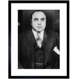 Wee Blue Coo Al Capone 1935 Mafia Chicago Gangster Photo Framed Wall Art Print 23 x 18cm - Size: 25.9 x 20.6 x 1.5cm - Black - Wilko - thumbnail 1