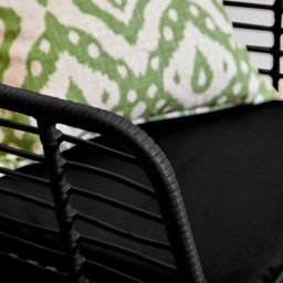 Neo 4 Seater Black Bamboo Style Table Set - Wilko - thumbnail 6