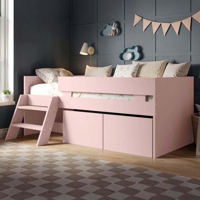 Flair Logan Single Pink 2 Drawer Low Sleeper - Wilko - image 1