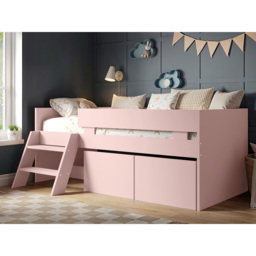 Flair Logan Single Pink 2 Drawer Low Sleeper - Wilko - thumbnail 5