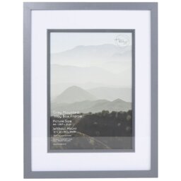 The Port. Co Gallery Grey Mounted Inlay Box Photo Frame A4 - Wilko