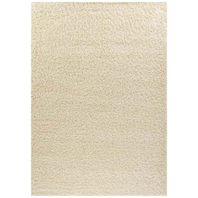 Desire Rugs Oxford Ivory Plain Shaggy Rug 60 x 110cm - Wilko - image 1