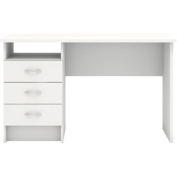 Florence Function Plus 3 Drawer Desk White - Size: 48 x 120 x 72cm - Furniture to Go - Wilko - thumbnail 4