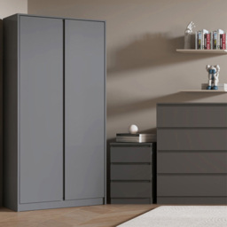 Seconique Malvern Grey 3 Piece Bedroom Furniture Set - Wilko - thumbnail 1