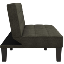 Dorel Adalynn Grey Linen Convertible Futon - Size: Single - Wilko - thumbnail 5