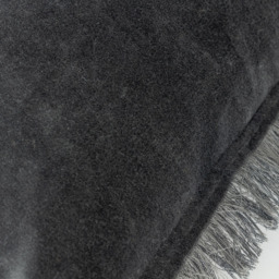 Yard Jaye Slate Velvet Fringed Cushion - Size: 45 x 45 cm - Grey - Yard Living - Wilko - thumbnail 5