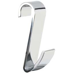 nuie Heating Accessories Chrome Radiator Hook - Size: 1.15 x 0.3 x 0.65cm - Silver - Wilko