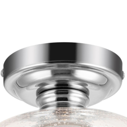 Cosylyte Buxton Chrome Bubble Glass Ceiling Light - Size: 26 x 24.5 x 24.5cm - Silver - Wilko - thumbnail 6