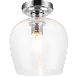 Cosylyte Buxton Chrome Bubble Glass Ceiling Light - Size: 26 x 24.5 x 24.5cm - Silver - Wilko - thumbnail 4