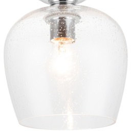 Cosylyte Buxton Chrome Bubble Glass Ceiling Light - Size: 26 x 24.5 x 24.5cm - Silver - Wilko - thumbnail 5