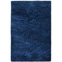 Homemaker Navy Snug Plain Shaggy Rug 80 x 150cm - Blue - Wilko