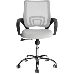 LPD Furniture Tate White Mesh Back Swivel Office Chair - Size: Single - LPD Home - Wilko - thumbnail 3