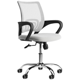 LPD Furniture Tate White Mesh Back Swivel Office Chair - Size: Single - LPD Home - Wilko - thumbnail 4