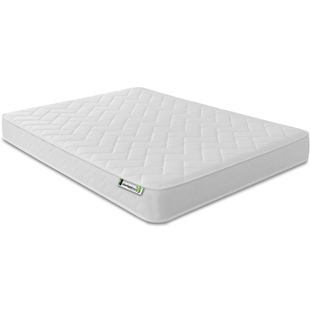 Starlight Beds Deluxe Small Double White Memory Foam with Spring Mattress - Wilko - image 1