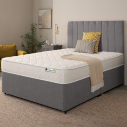 Starlight Beds Deluxe Small Double White Memory Foam with Spring Mattress - Wilko - thumbnail 3