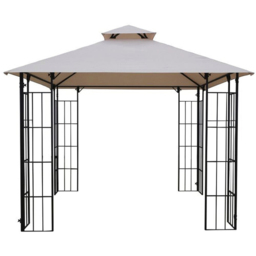 Outdoor Essentials KD Athens 3 x 3m Steel Gazebo - Cream - Wilko - thumbnail 3